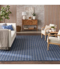 Nourison Reversible Indoor Outdoor Blue RVB01 10 ft. X 14 ft. Rect. Rug