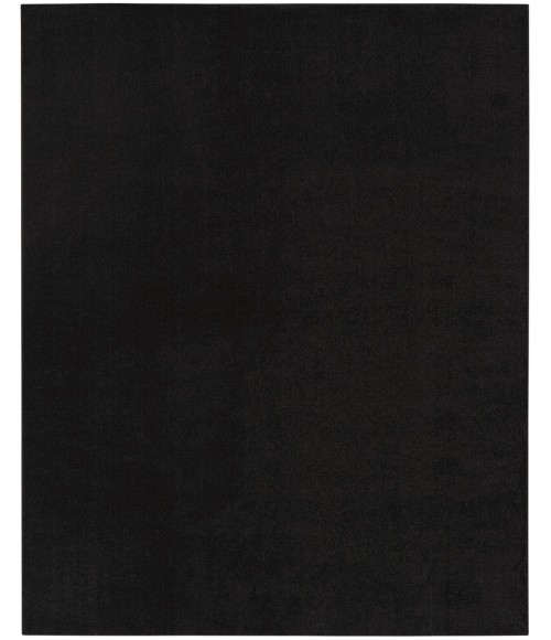 Nourison Essentials Area Rug Nourison Nourison Essentials Black Area Rug NRE01 Black 10' x 14'