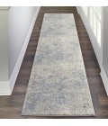 Nourison RUSTIC TEXTURES Area Rug Nourison Rustic Textures Runner Area Rug RUS09-Ivory/Light Blue