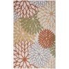 Nourison Aloha Ivory Multicolor ALH05 3 ft. 6 in. X 5 ft. 6 in. Rectangle Rug