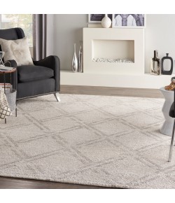Nourison Venosa - Vsn01 Ivory Grey Area Rug 7 ft. 9 X 9 ft. 9 Rectangle