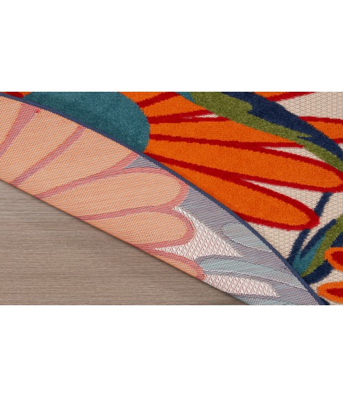 Nourison Aloha Multicolor ALH33 10 ft. Round Rug