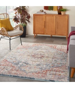 Nourison Soraya - Sor04 Blue Multicolor Area Rug 3 ft. 11 X 5 ft. 11 Rectangle