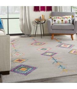 Nourison Passion - Psn46 Grey Multicolor Area Rug 6 ft. 7 X 9 ft. 6 Rectangle