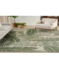 Nourison Garden Oasis Ivory Green GOA02 9 ft. X 12 ft. Rectangle Rug
