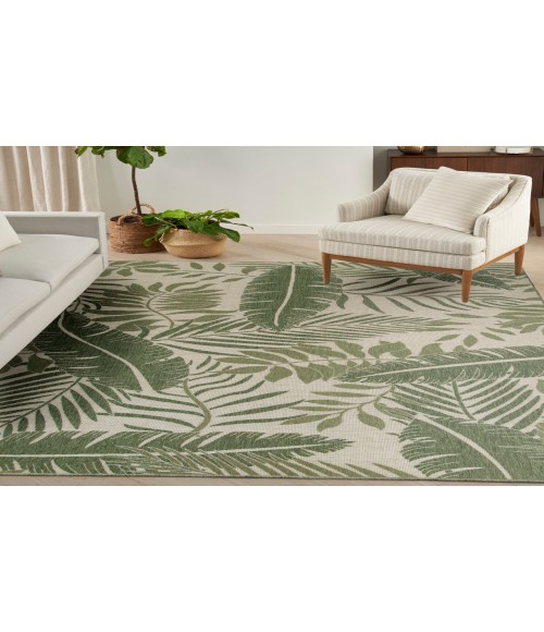 Nourison Garden Oasis Ivory Green GOA02 9 ft. X 12 ft. Rectangle Rug