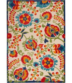 Nourison Aloha - Alh17 Multicolor Area Rug 5 ft. 3 X 7 ft. 5 Rectangle