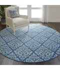 Nourison Grafix Round Area Rug GRF06-Blue