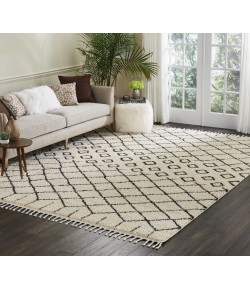 Nourison Moroccan Shag - Mrs01 Cream Area Rug 9 ft. 2 X 12 ft. 6 Rectangle