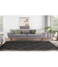 Nourison Easy Care Charcoal Black NES01 9 ft. Square Rug
