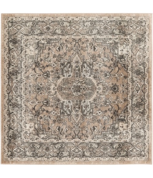 Nourison Concerto Beige Grey CNC05 4 ft. X Square Rug