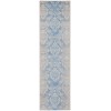 Nourison Elation - Etn03 Ivory Blue Area Rug 2 ft. 3 X 7 ft. 6 Rectangle