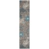 Nourison Passion - Psn17 Charcoal Blue Area Rug 2 ft. 2 X 10 ft. Rectangle