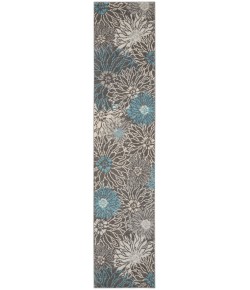 Nourison Passion - Psn17 Charcoal Blue Area Rug 2 ft. 2 X 10 ft. Rectangle