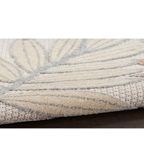 Nourison Aloha Blue Mocha ALH18 6 ft. X 9 ft. Rectangle Rug