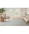 Nourison Courtyard Ivory Aqua COU01 6 ft. Square Rug