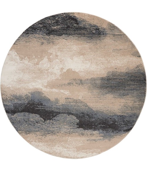 Nourison Maxell Round Area Rug MAE06-Flint