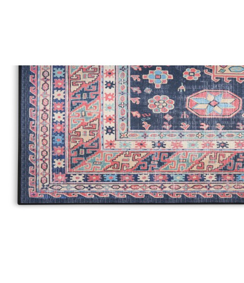 Nourison Vintage Home Navy Rug VNH03 5 ft. X 7 ft. Rectangle - Rugs Town Nourison Vintage Home Navy VNH03 5 ft. X 7 ft. Rectangle Rug