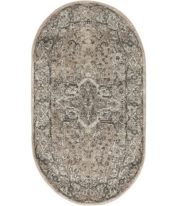 Nourison Concerto Beige Grey CNC05 3 ft. X 5 ft. Oval Rug