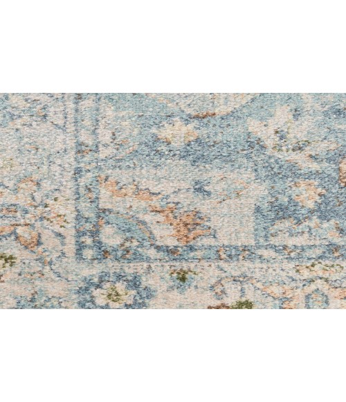 Nourison Astra Machine Washable Light Blue ASW12 4 ft. X 6 ft. Rectangle Rug