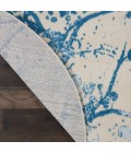 Nourison Jubilant Round Area Rug JUB12-Ivory/Blue