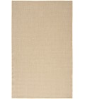 Nourison Courtyard Natural COU01 4 ft. X 6 ft. Rectangle Rug