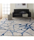 Calvin Klein River Flow Area Rug RFV05 Ivory Blue