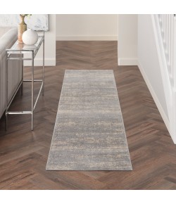 Nourison Essentials - Nre03 Grey Beige Area Rug 2 ft. X 6 ft. Runner
