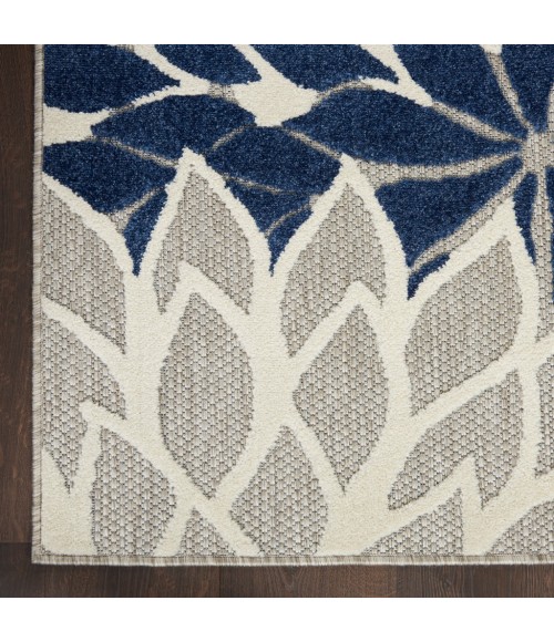 Nourison Aloha Runner Area Rug ALH05-Ivory/Navy