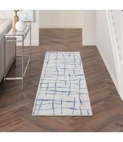 Nourison Whimsicle - Whs09 Ivory Blue Area Rug 2 ft. X 6 ft. Rectangle
