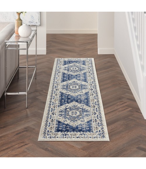 Nourison CYRUS Area Rug Nourison Cyrus Area Rug CYR05-Ivory Blue
