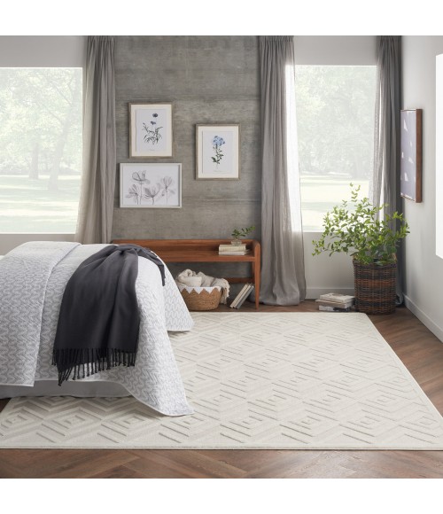 Nourison Versatile Area Rug NRV01 Ivory/White