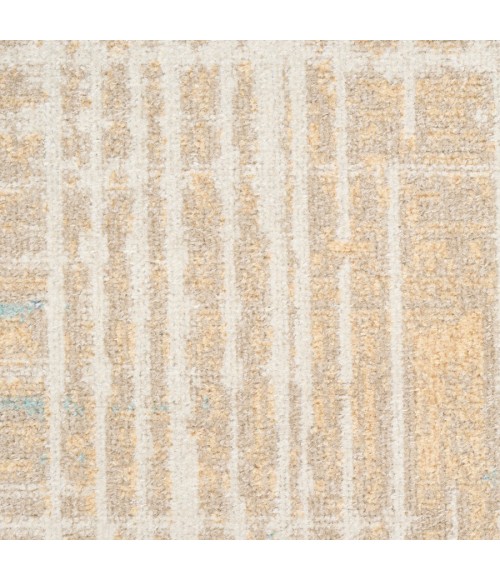 Nourison Home Washable Decor Beige Blue WSD07 6 ft. 7 in. X 9 ft. Rectangle Rug