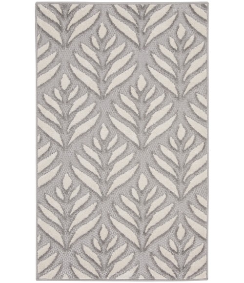 Nourison Aloha Grey ALH35 2 ft. 8 in. X 4 ft. Rectangle Rug