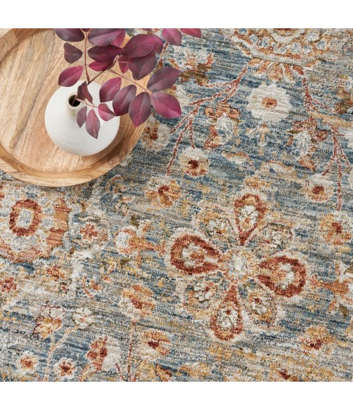 Nourison Sahar Blue Rug SHR03 8 ft. X 10 ft. Rect. - Rugs Town Nourison Sahar Blue SHR03 8 ft. X 10 ft. Rect. Rug