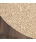 Nourison Tulum Taupe Ivory TLM04 8 ft. X Round Rug