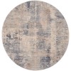Nourison Rustic Textures - Rus05 Beige Grey Area Rug 5 ft. 3 in. Round