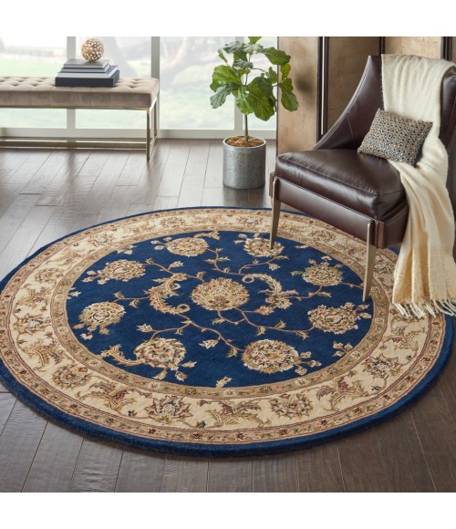 Nourison 2000 Round Area Rug 2022-Navy