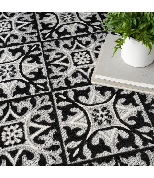 Nourison Aloha Area Rug ALH34 Black White
