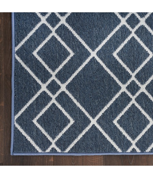 Nourison Modern Lines Area Rug MOL01 Denim