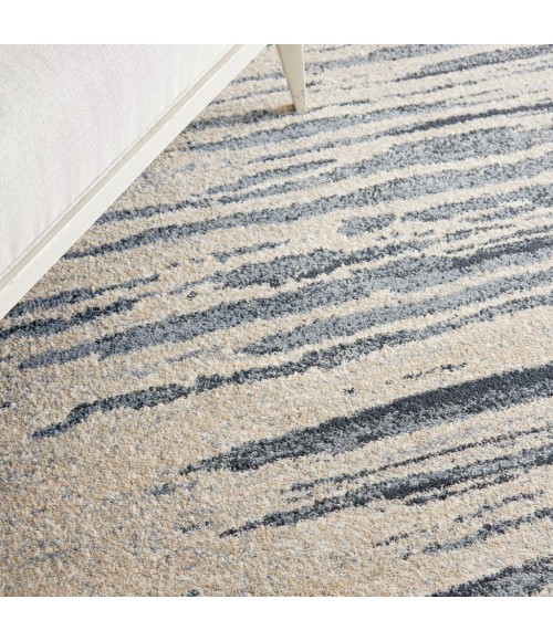 kathy ireland Home Moroccan Celebration Area Rug KI387-Blue/Beige