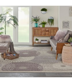 Nourison Graphic Illusions - Gil04 Grey Area Rug 6 ft. 7 X 9 ft. 6 Rectangle