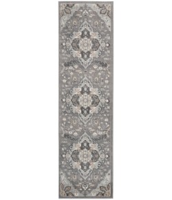 Nourison Elation - Etn09 Grey Area Rug 2 ft. 3 X 7 ft. 6 Rectangle