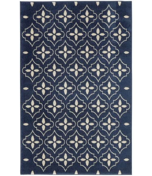 Nourison Home Nourison Essentials Navy Ivory NRE04 4 ft. X 6 ft. Rectangle Rug