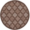Nourison Home Easy Care Brown NES01 4 ft. Round Rug