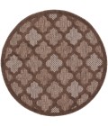 Nourison Home Easy Care Brown NES01 4 ft. Round Rug