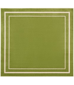 Nourison Essentials - Nre02 Green Ivory Area Rug 5 ft. X Square Square