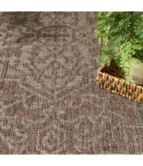 Nourison Tulum Brown TLM05 5 ft. 3 in. X 7 ft. Rect. Rug