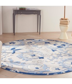Nourison Aloha - Alh17 Blue Grey Area Rug 7 ft. 10 X Round