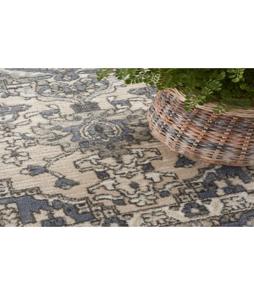 Nourison Concerto Ivory Blue Rug CNC05 8 ft. 10 in. X 11 ft. 10 in. Rectangle - Rugs Town Nourison Concerto Ivory Blue CNC05 8 ft. 10 in. X 11 ft. 10 in. Rectangle Rug